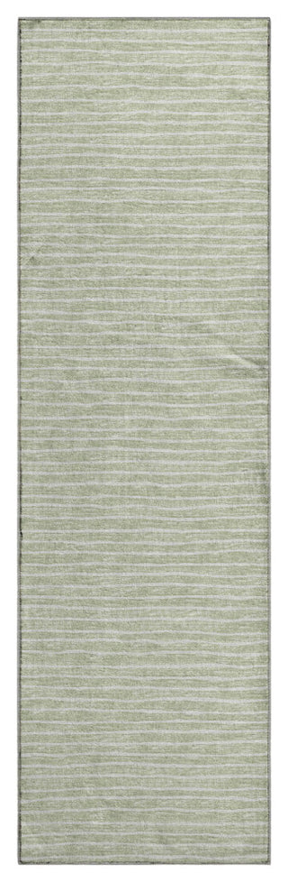 Addison Premium Washable Mayfield AMF138 Green  2'3" x 7'6" Runner Rug
