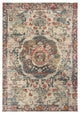 8"x11" Ivory Distressed Medallion Area Rug