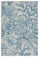 Vibe Tropic Indoor/Outdoor Floral Navy/Taupe Area Rug 5'X8'
