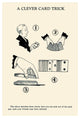 "A Clever Card Trick" Digital Paper Print by Retromagic, 26"x38"