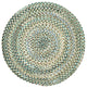 Capel Ocracoke Deep Blue 0425_475 Braided Rugs - 7' 6" Round