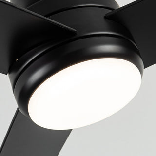 48-inch Modern 3CCT LED Black Ceiling Fan with Remote