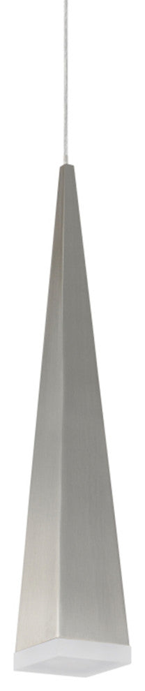 61067-1 LED 1-Light Hanging Mini Pendant Ceiling Light Brushed Nickel