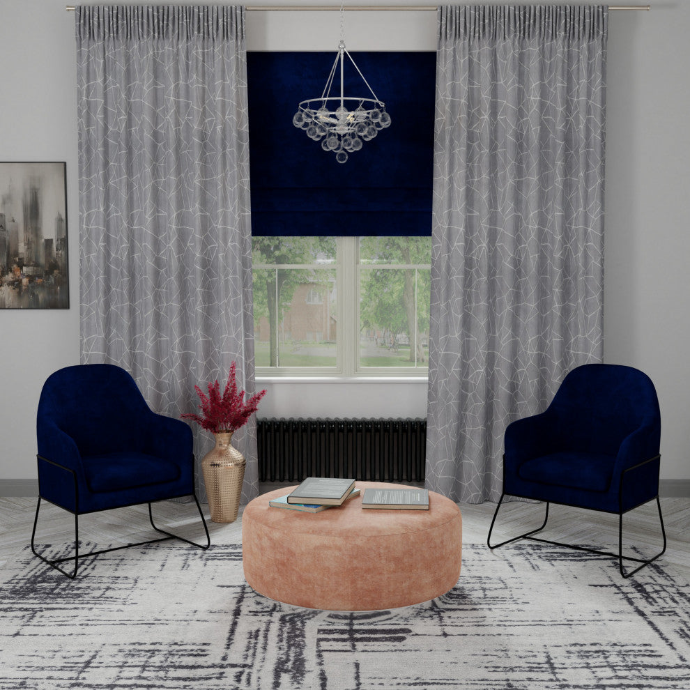 Isla 3-Light Nickel and Glass Contemporary Chandelier