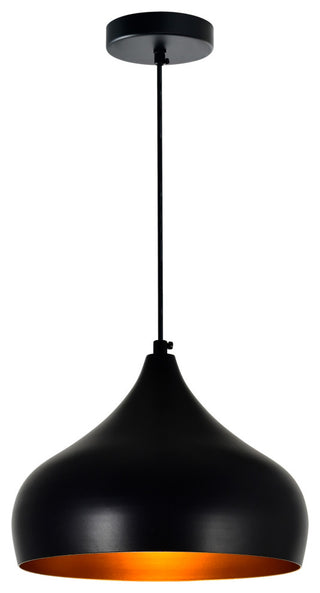 Dynamic 1 Light Down Pendant With Black Finish