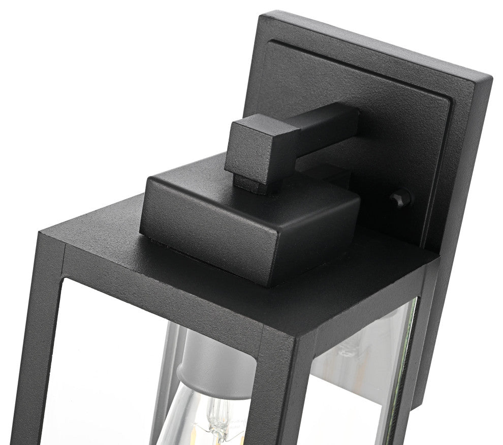 Home Living 13" Outdoor Wall sconce, Black