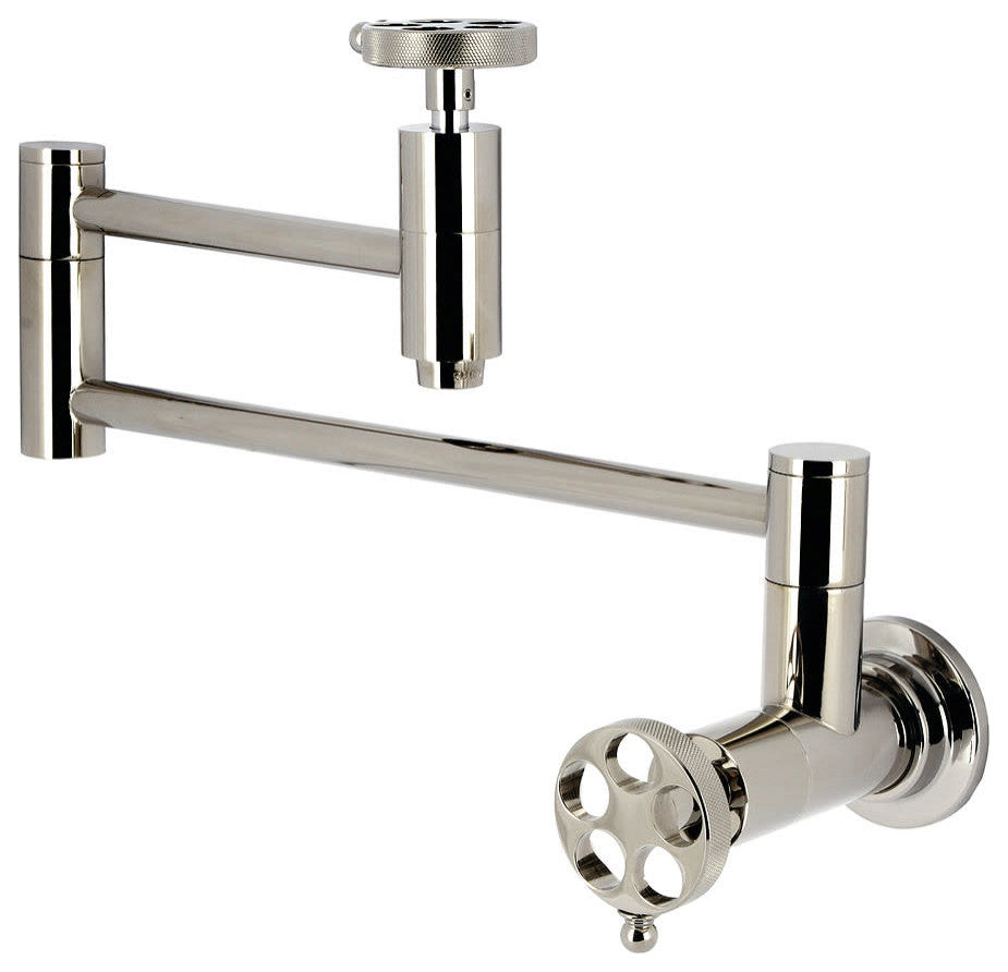 Kingston Brass KS810.RKZ Wendell 3.8 GPM Wall Mounted 1 Hole Pot - Polished