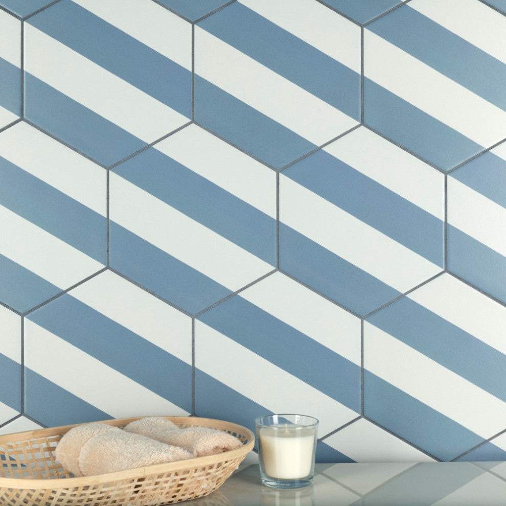 Porto Capri Hex Niagara Porcelain Floor and Wall Tile