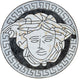 Versace |||, Marble Mosaic Medallion, 35"x35"
