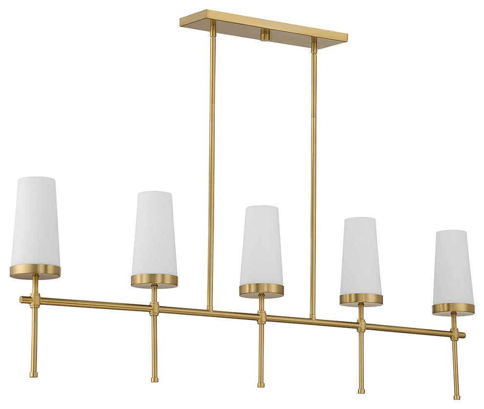 Savoy House 1-2803-5-322 5-Light Linear Chandelier, Haynes