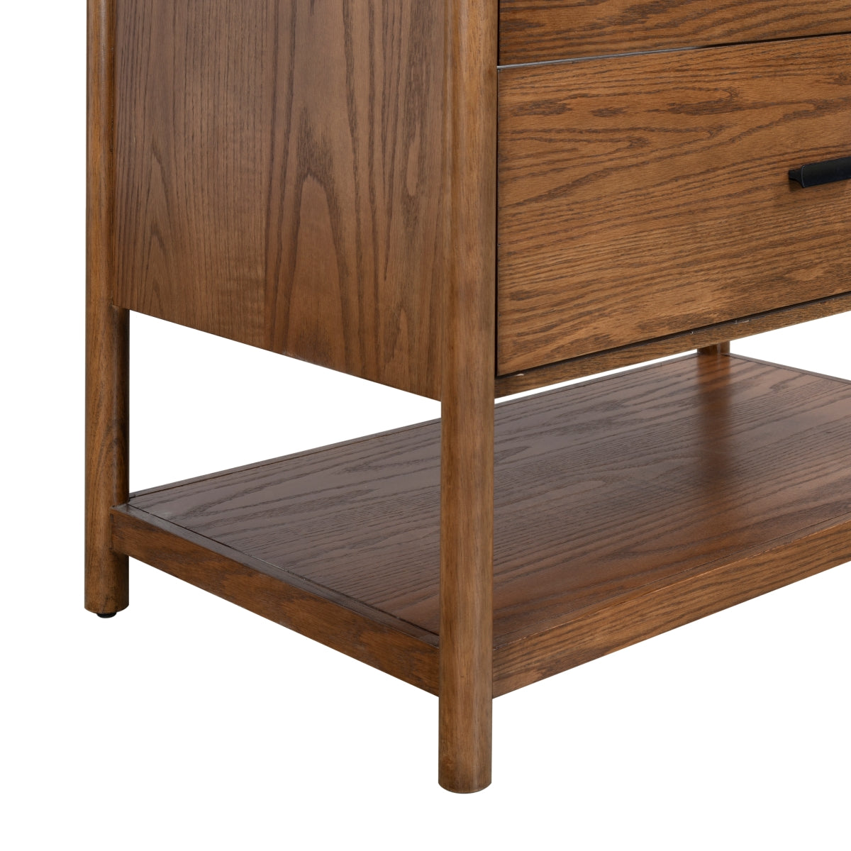 Safavieh Couture Jaylessa Vanity, Medium Oak/White, 36In