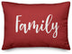 Family, Red 14x20 Lumbar Pillow