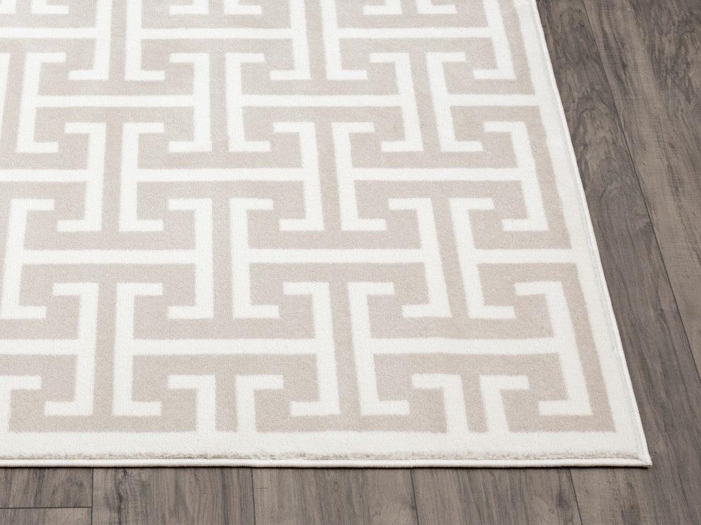 Abani Arto Collection ART160A Contemporary 3D Geometric Area Rug