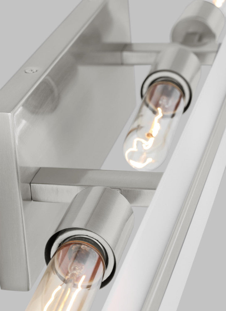 Dex Large Three Light Wall / Bath, Brushed Nickel