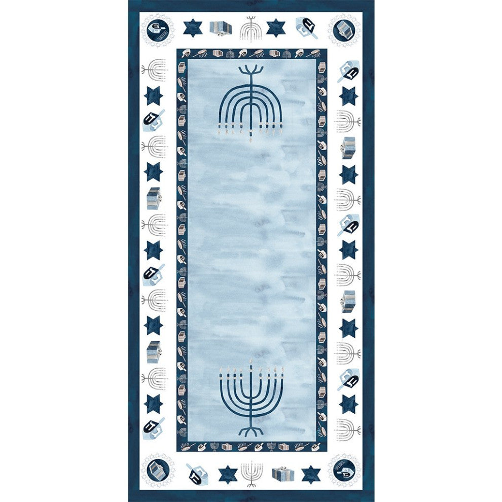 Laural Home Happy Hanukkah 70" X 144" Tablecloth