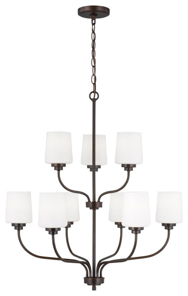 Sea Gull Windom 9-Light Chandelier Bronze