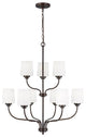 Sea Gull Windom 9-Light Chandelier Bronze