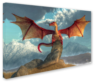Daniel Eskridge 'Fire Dragon' Canvas Art, 16" x 24"