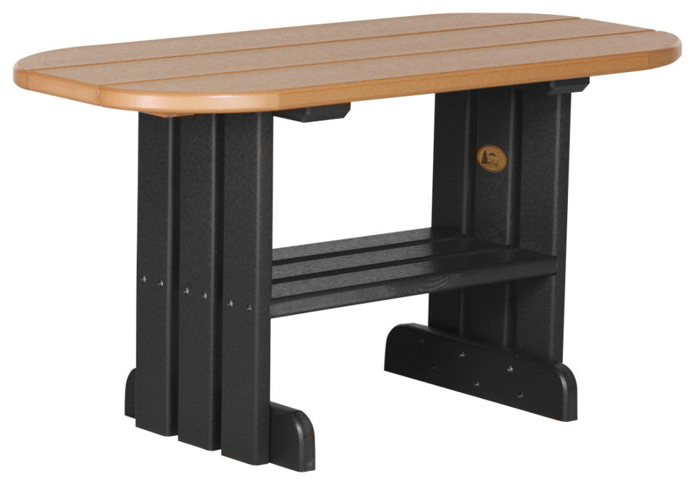 Poly Coffee Table, Cedar & Black