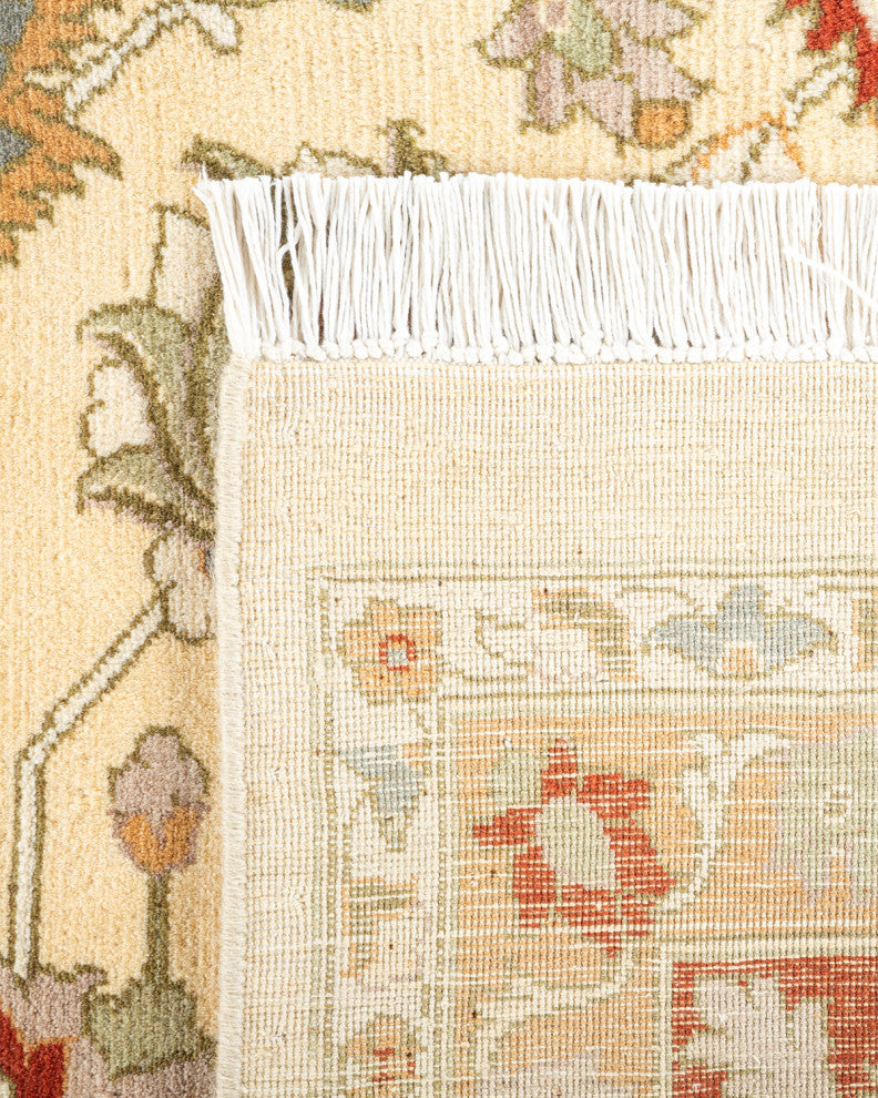 Budaun, One-of-a-Kind Hand-Knotted Area Rug Ivory, 9'2"x12'2"