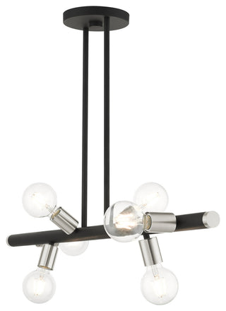 Black Modern, Urban, Scandinavian, Linear Chandelier