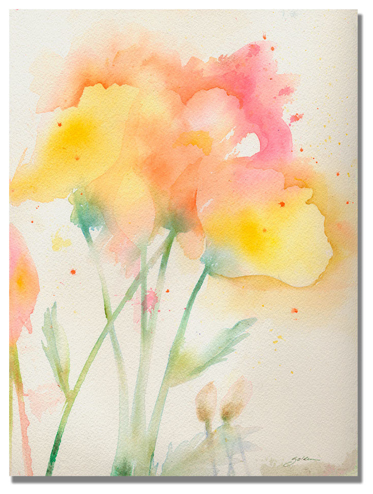 ''Garden Poppies'' Canvas Art by Sheila Golden