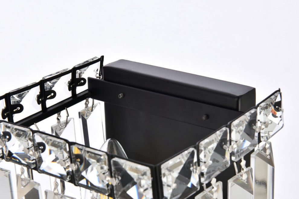 Myron 6" Black Wall Sconce