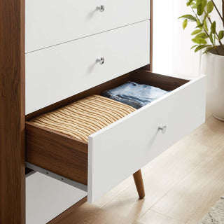 Transmit 4-Drawer Chest, Walnut White