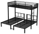 Gewnee Twin over Twin & Twin Bunk Beds for 3