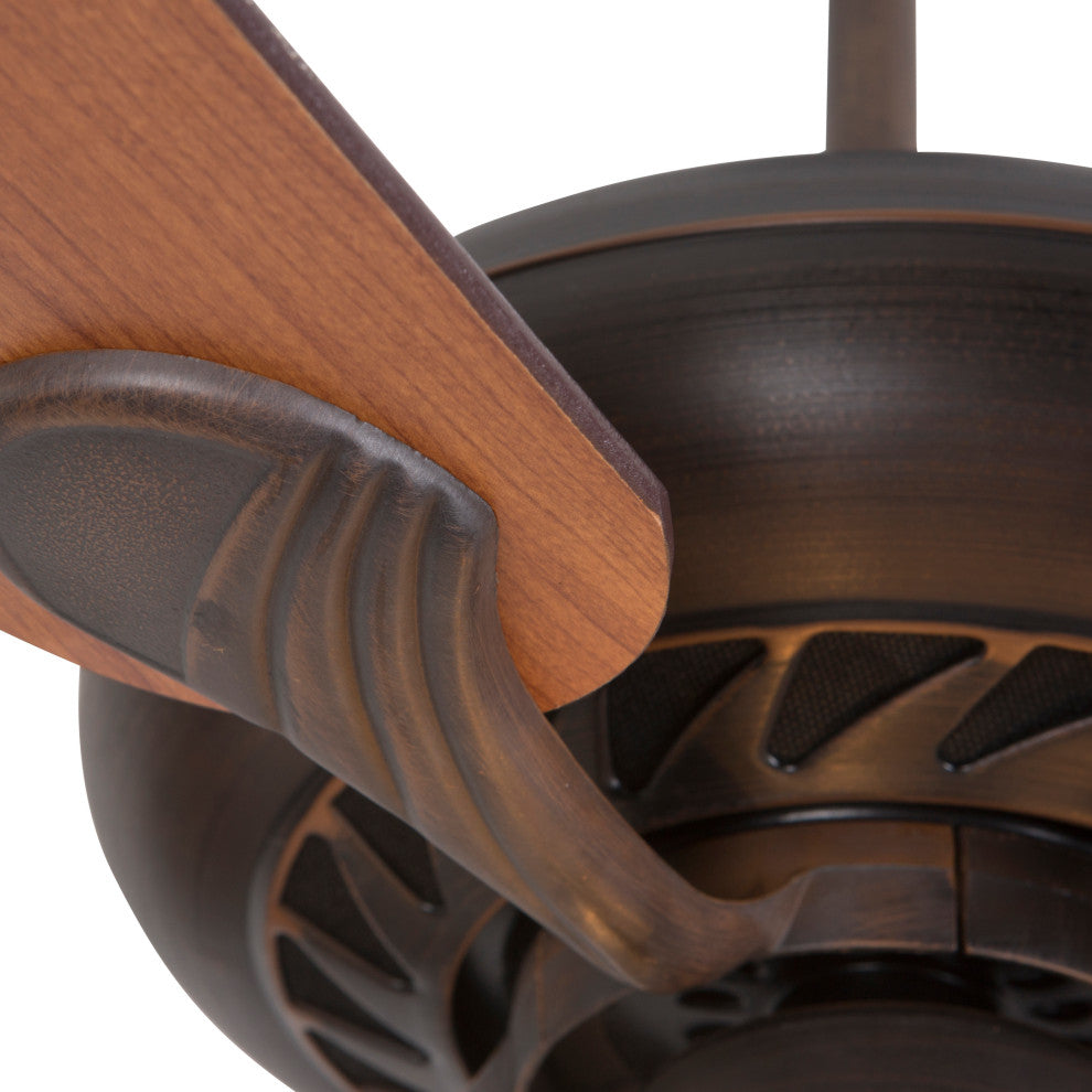 52" Ceiling Fan, Oil Rubbed Bronze Finish, 72" Lead Wire