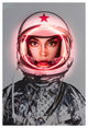 Silver Louis Vuitton Neon Artwork | Andrew Martin Space Girl Logos