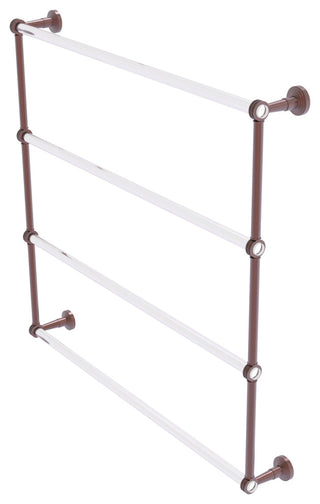 Pacific Beach 4 Tier 36" Ladder Towel Bar with Dotted Accents, Antique Copper