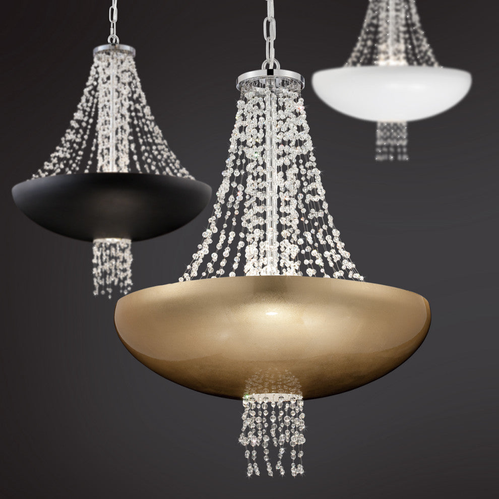 Lopez 9 Light Pendant Matte White Finish
