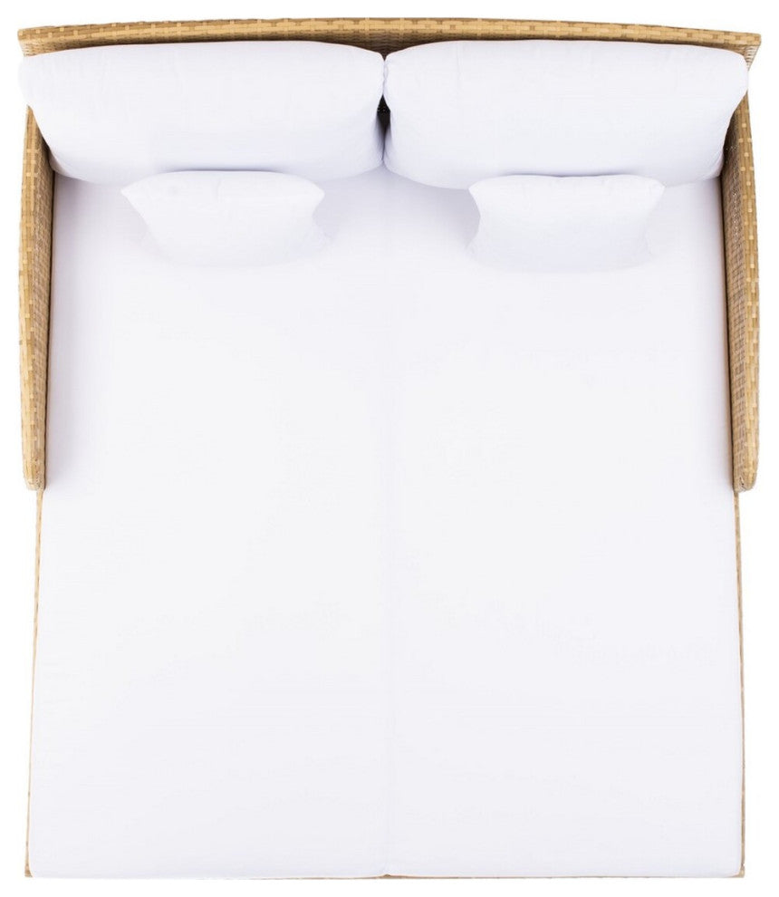 Safavieh Outdoor Cadeo Daybed Natural/White