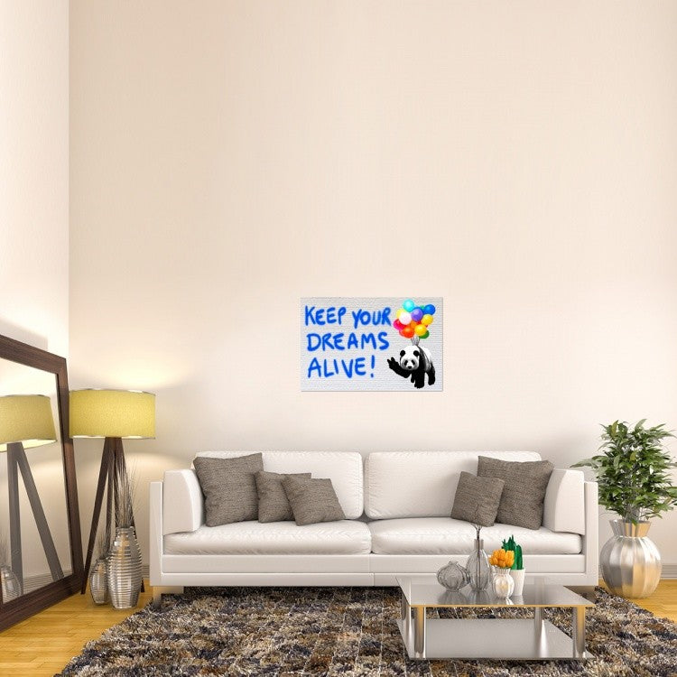 "Keep your dreams alive!" Canvas by Masterfunk Collective, 36x24"
