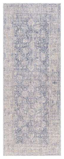 Surya Presidential PDT-2317 5'x8'2" Rug, Bright Blue/Pale Blue/Blue/Gray/Ivory
