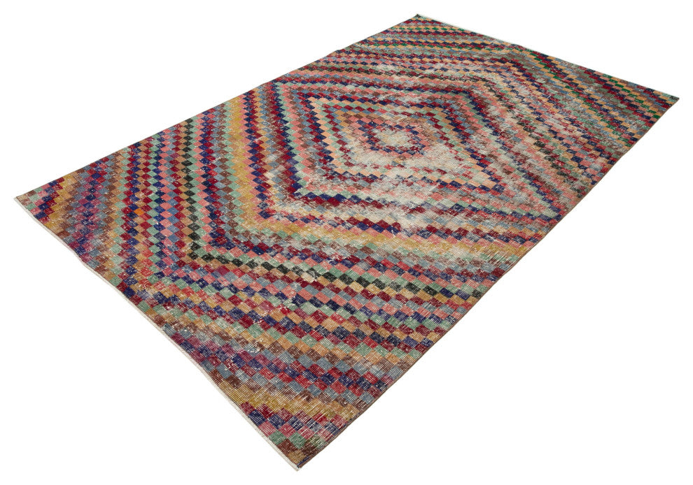 Rug N Carpet - Handwoven Oriental 5' 6'' x 8' 8'' Antique Vintage Rug