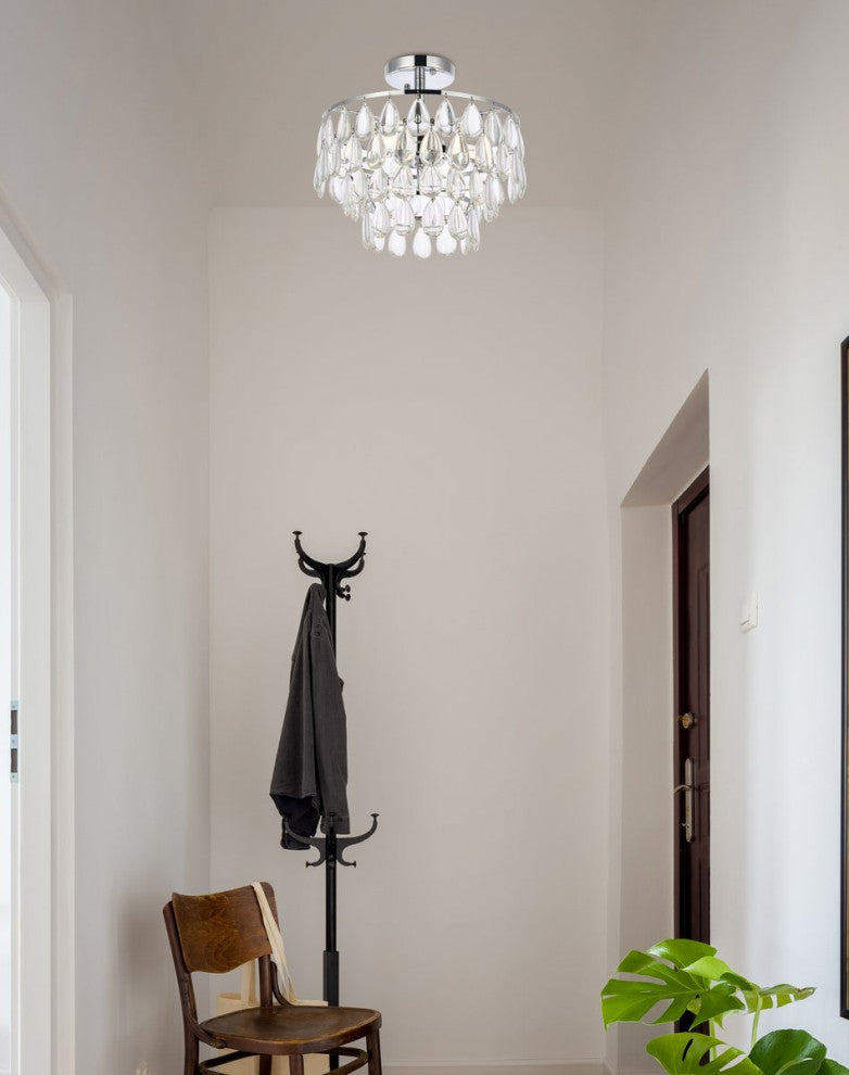 Murphy 14" Flush Mount, Chrome