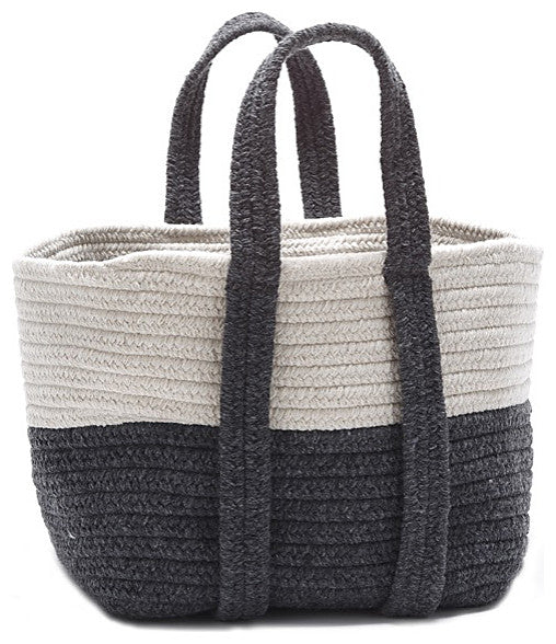 Colonial Mills Basket Farmhouse Square Basket Slate Gray Rectangle