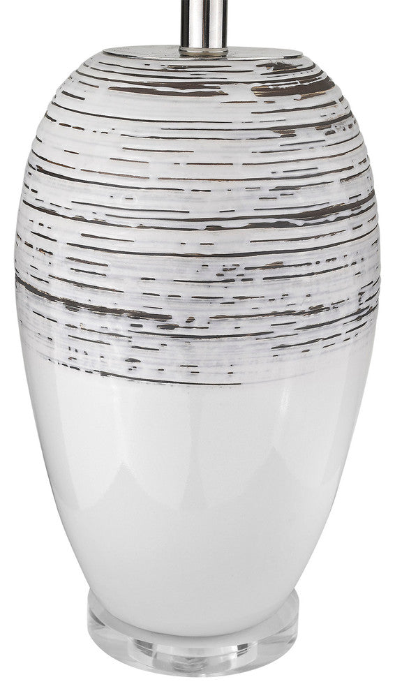 Trend Home 1-Light Polished Nickel Table Lamp