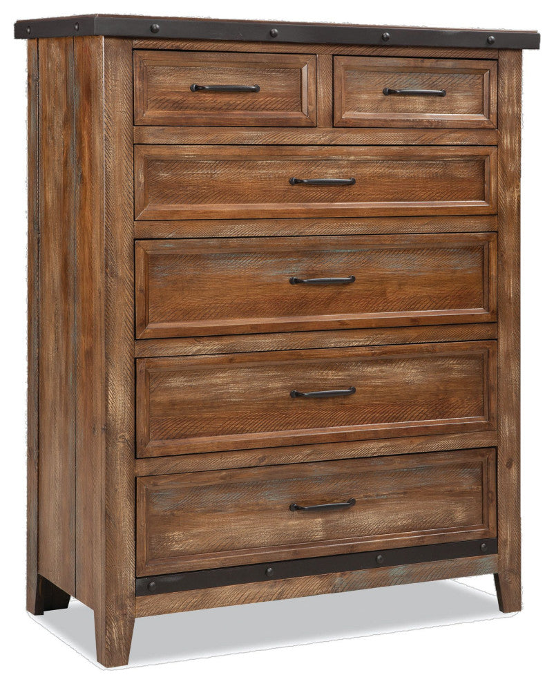 Taos 6-Drawer Standard Chest, Canyon Brown