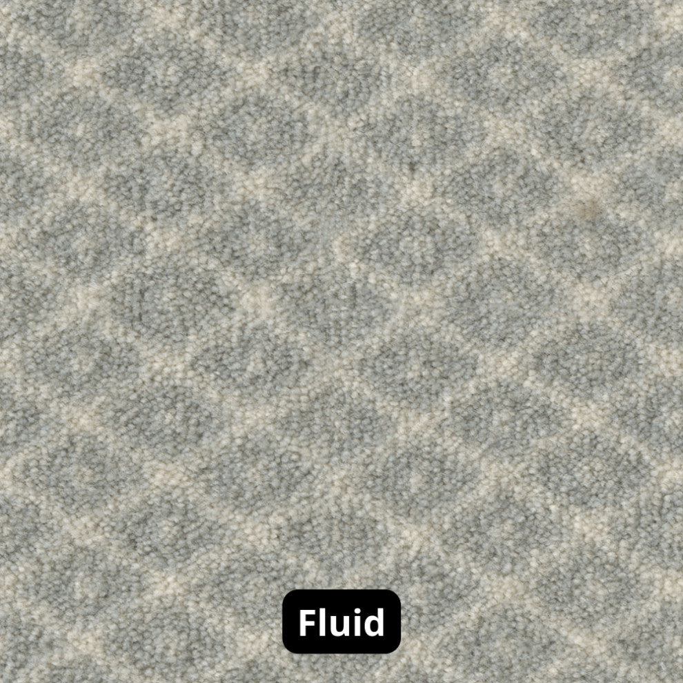 Diamond Pattern 3/8 Thick Indoor Area Rug Carpet, Fluid, 10x10