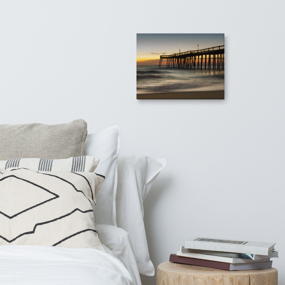 Motion of the Ocean Coastal Landscape Photo Canvas Wall Art Print, 12" X 16"