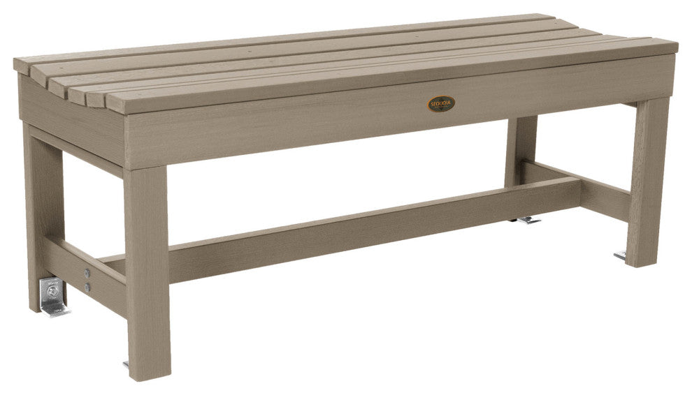 Sequoia Weldon 4' Backless Picnic Bench, Woodland Brown