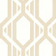 Shades, Damask Geometric Graphic White, Beige Wallpaper Roll