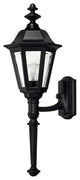 Hinkley Manor House Large Wall Mount Lantern With Tail, Black