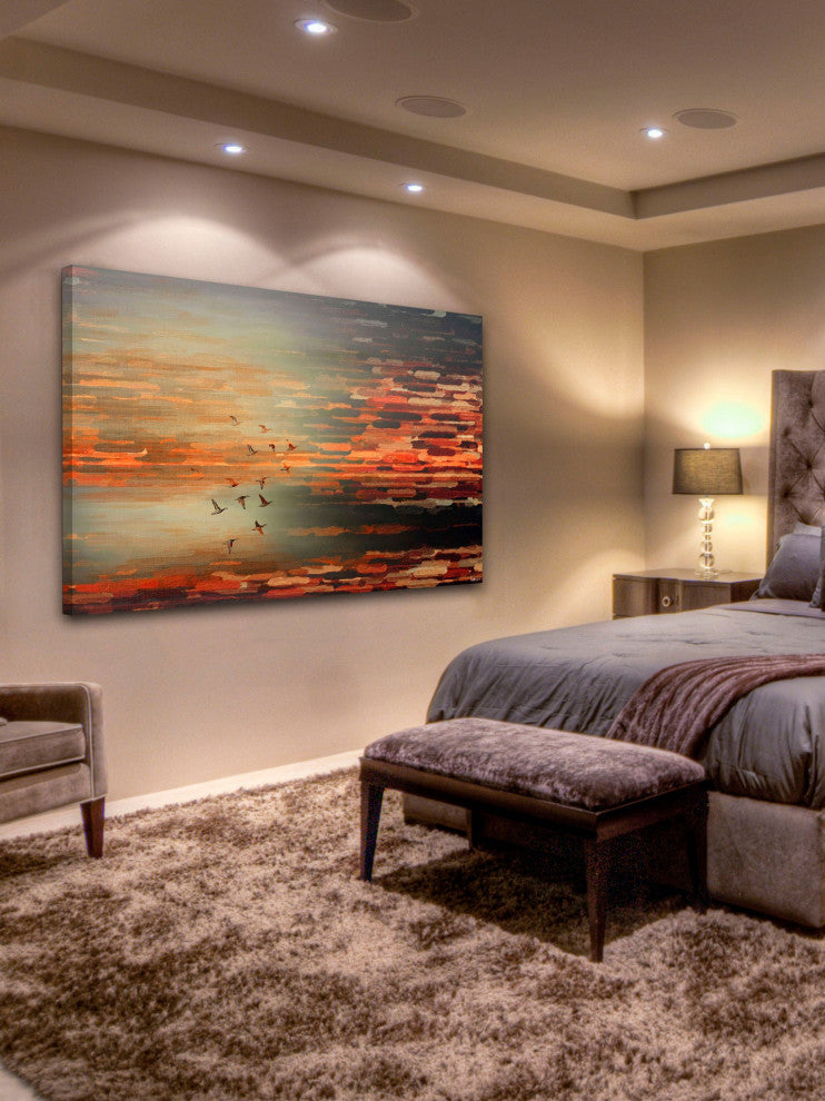 "Night Flight" Fine Art Canvas Print, 18"x12"