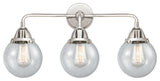 Beacon Bath Vanity Light, Polished Chrome, Seedy, Seedy