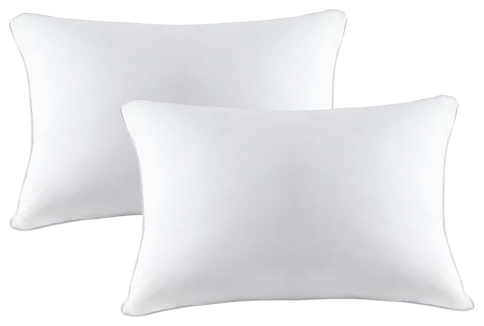 A1HC Throw Pillow Insert, Down Feather Filled, Set of 2, 12"x20"