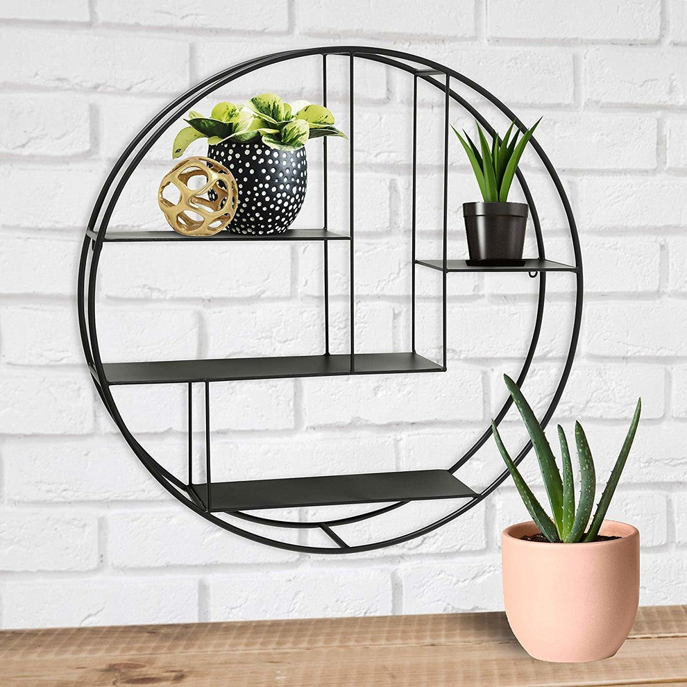 Round Floating Wall Shelf 29 Inches Diameter